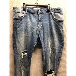 ASOS Denim Men Jeans Size W40 L 34 Factory Destroyed Distressed